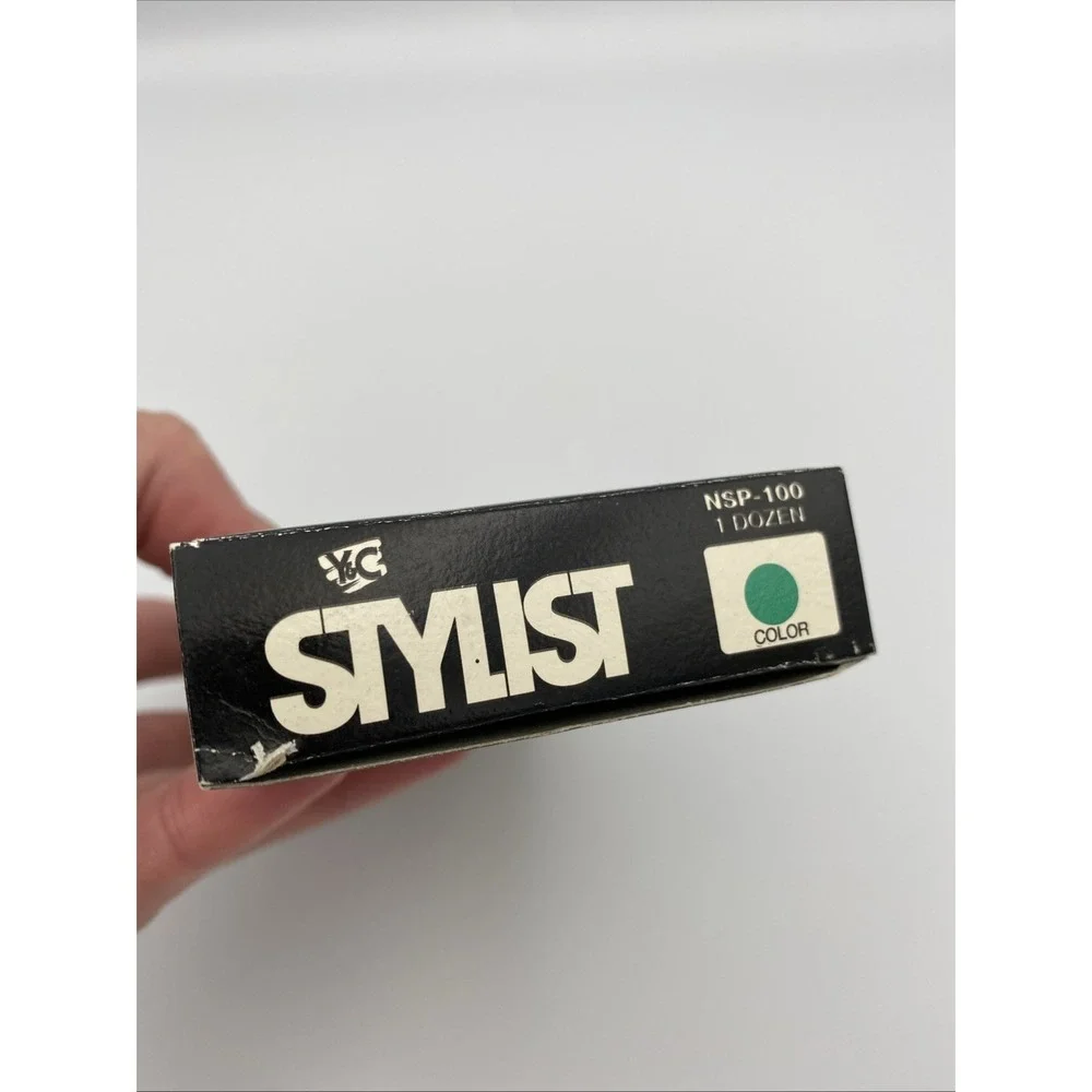 NOS Stylist pens Japan Yasutomo & Co.‎ Fine Green Line 12 Dozen Water Resist